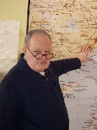 Churchill  in map room